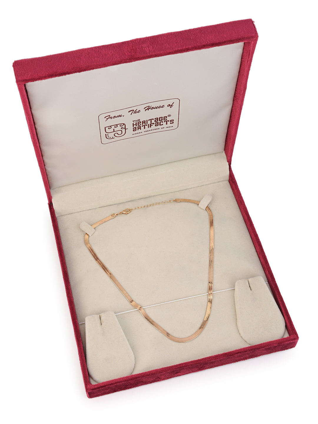 MAURYANA - Simple and Stylish Snake Chain Necklace - Gold Color - One Size