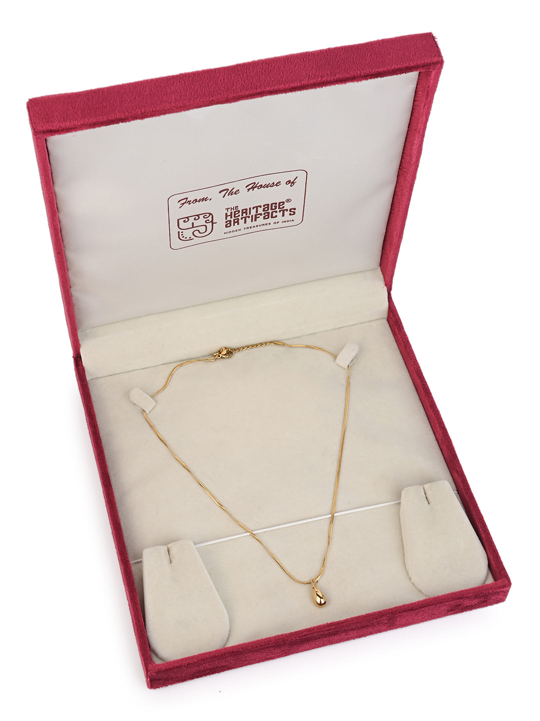 MAURYANA - Elegant Water Drop Style Waterproof Non Tarnish Necklace - one size