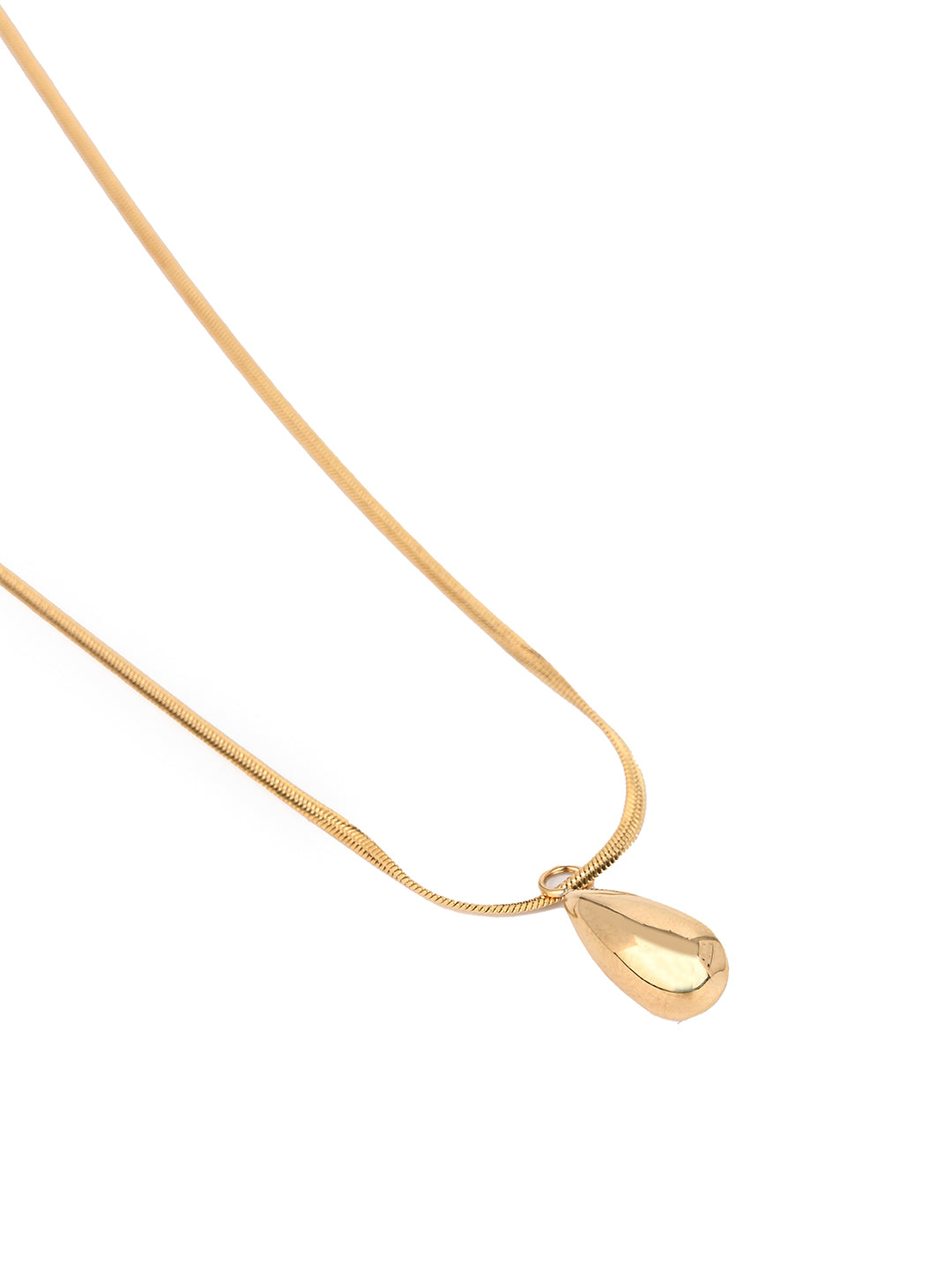 MAURYANA - Elegant Water Drop Style Waterproof Non Tarnish Necklace - one size