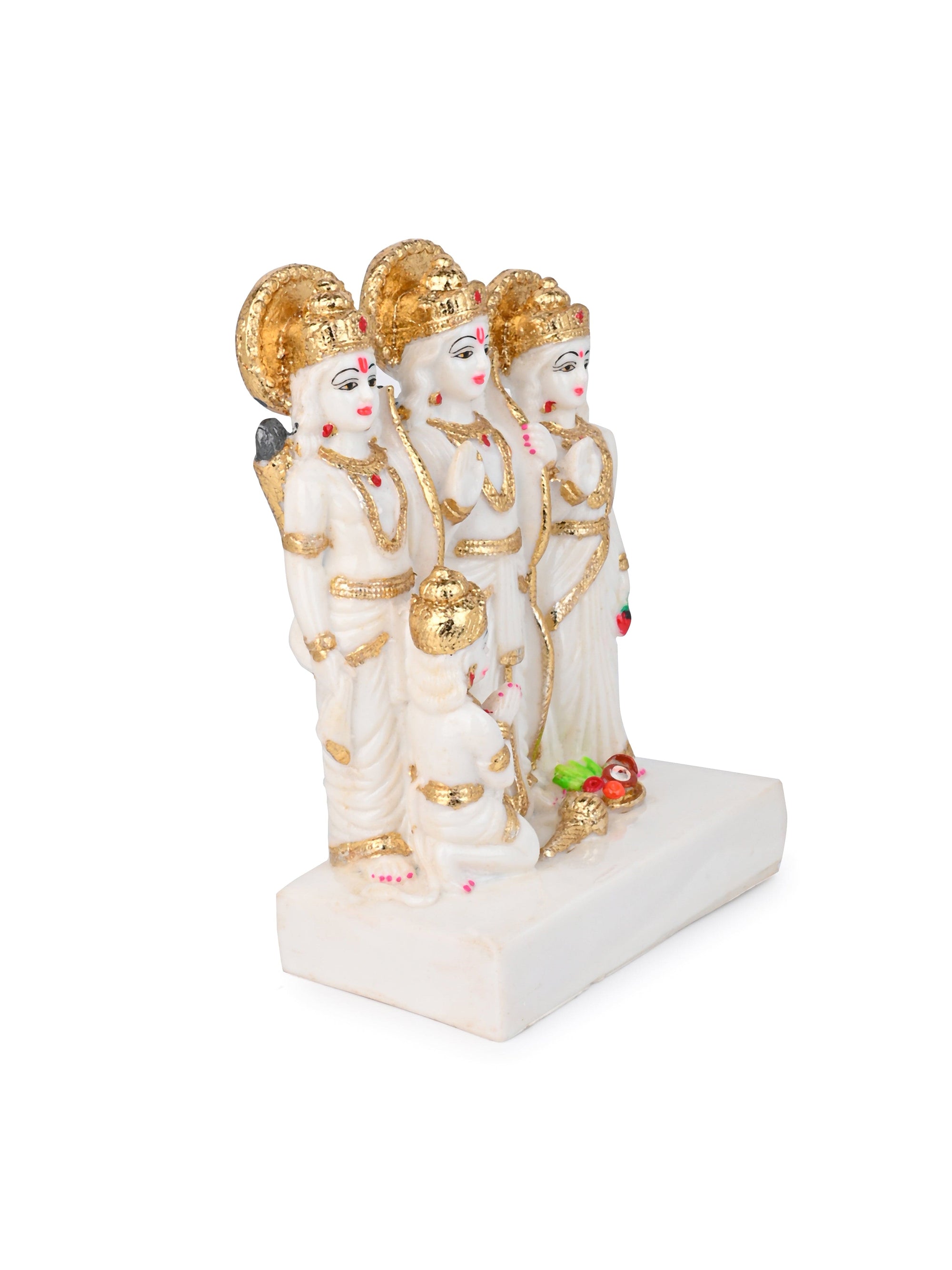 10 inches Shree Ram Darbar Statue for Home Office Puja and Decor - Comes in a Gift box