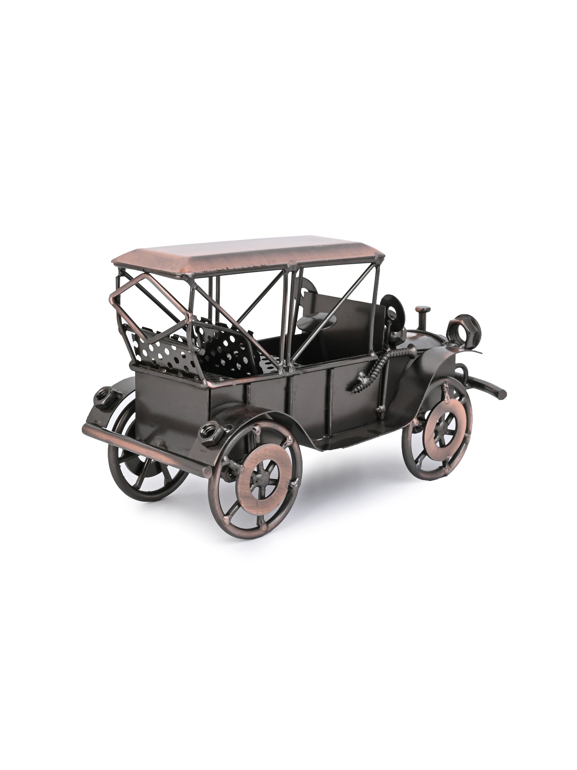 Vintage Car Metal Replica Showpiece - 8 Inches | Shop Now