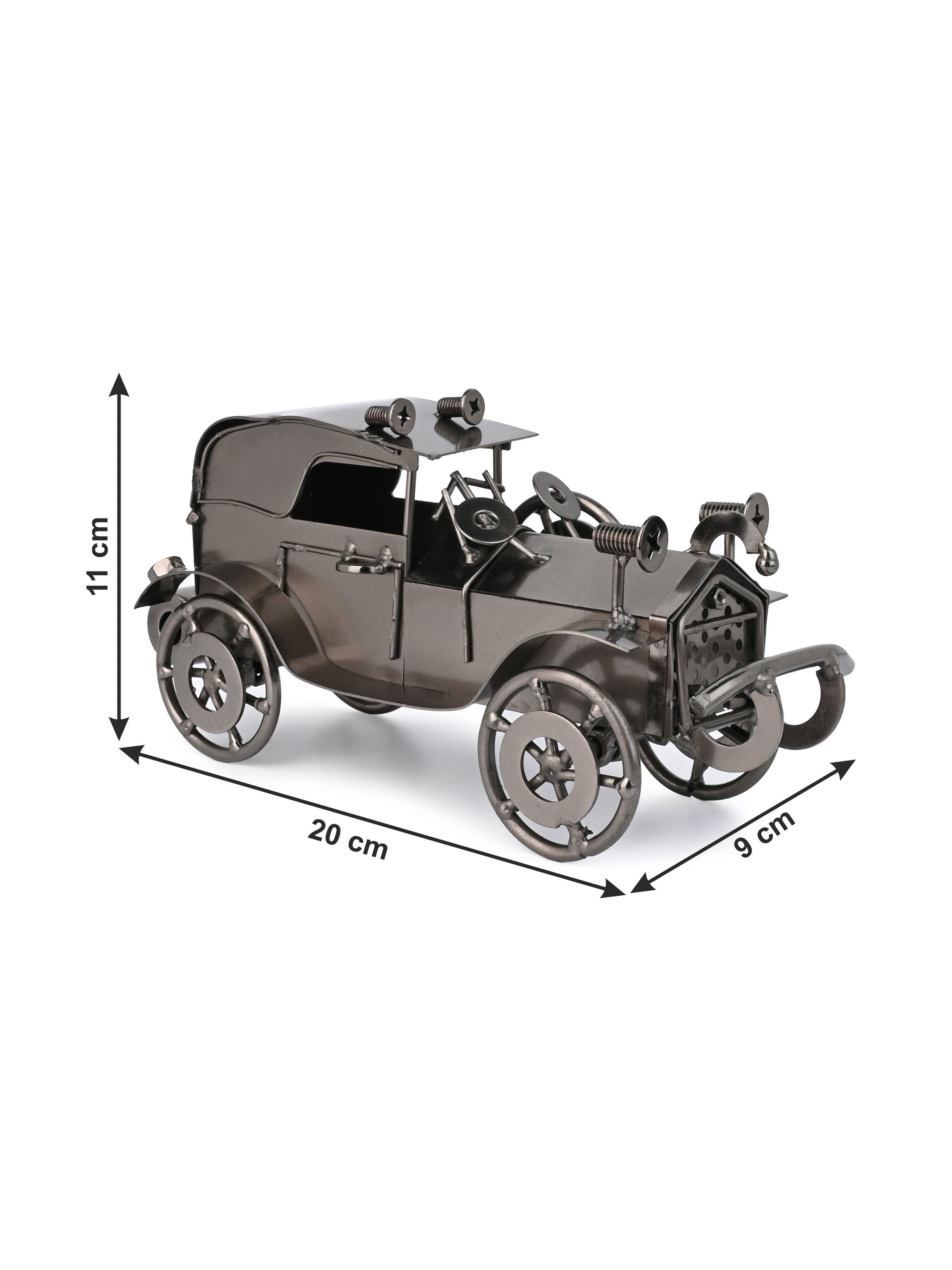 Miniature Replica of Vintage Car for Home Office Decor - 8 inches