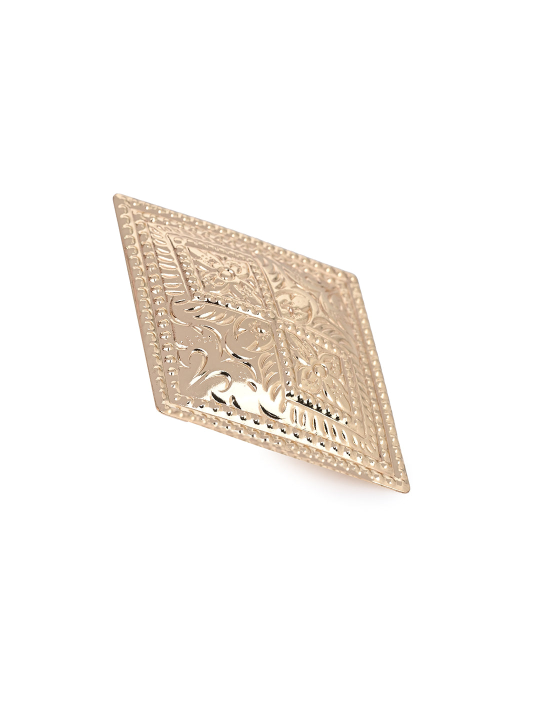MAURYANA - Ferroalloy Crafted Rhombus Shaped Classic Design Ring