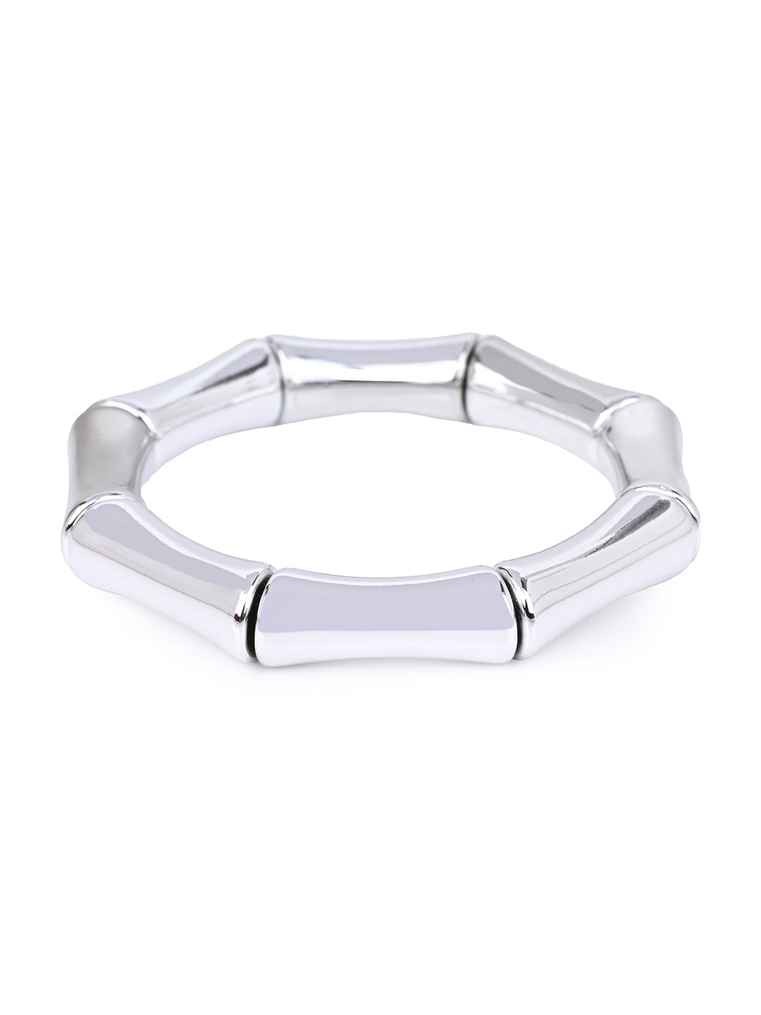 MAURYANA - Stretchable Hexagonal Bangles Available in Gold and Silver Color Options