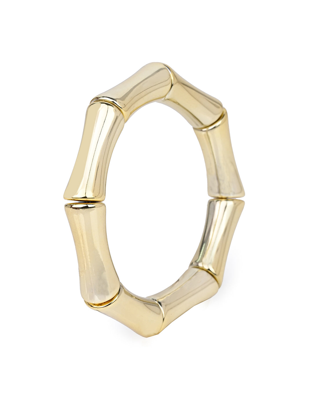 MAURYANA - Stretchable Hexagonal Bangles Available in Gold and Silver Color Options