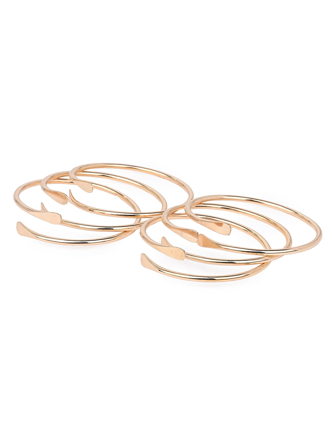 MAURYANA - Open Ended Multilayered Gold Plated Fashionable Bracelet