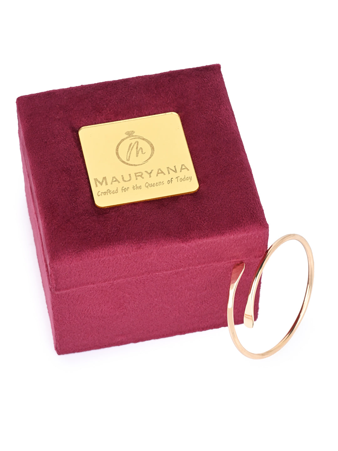 MAURYANA - Open Ended Multilayered Gold Plated Fashionable Bracelet