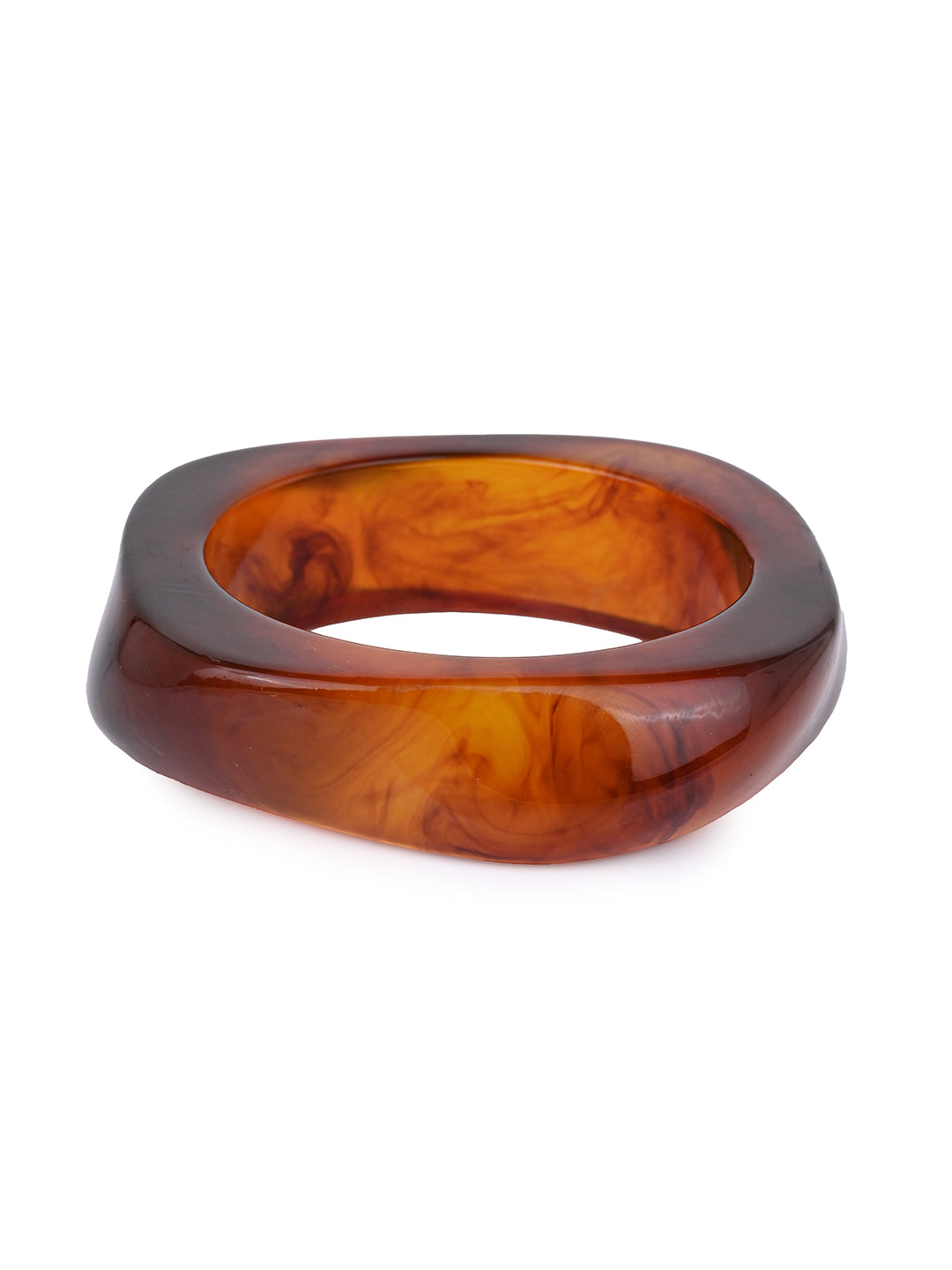 MAURYANA - Resin Crafted Retro Design Bangles Available in Red and Transparent Color Options