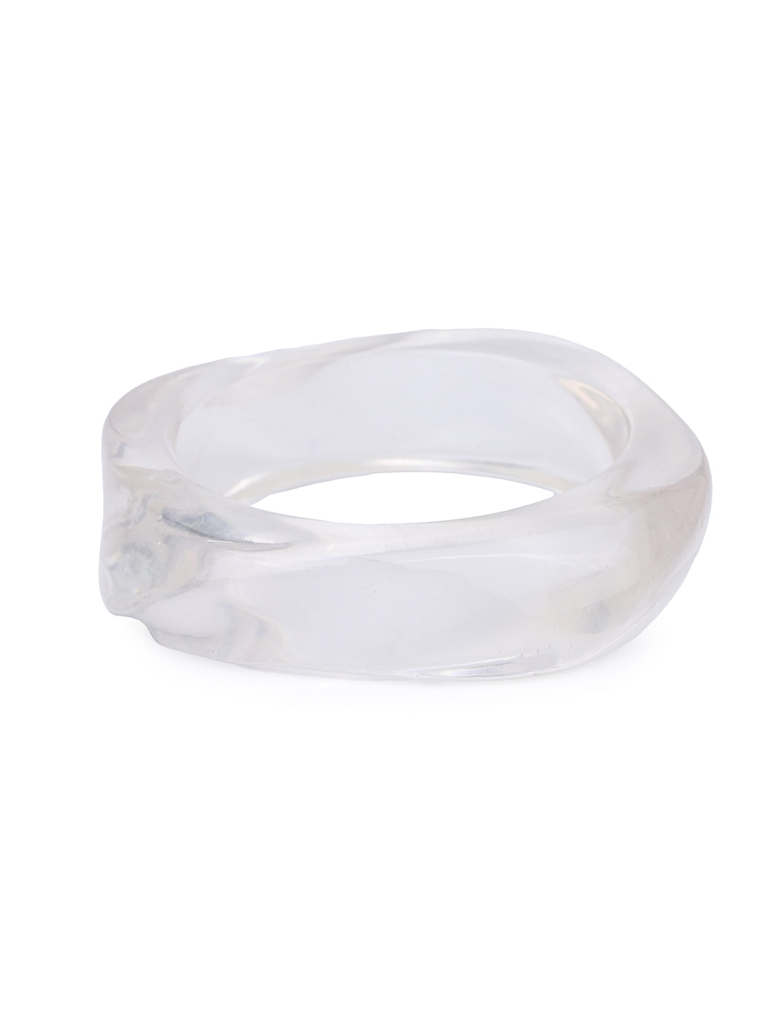 MAURYANA - Resin Crafted Retro Design Bangles Available in Red and Transparent Color Options