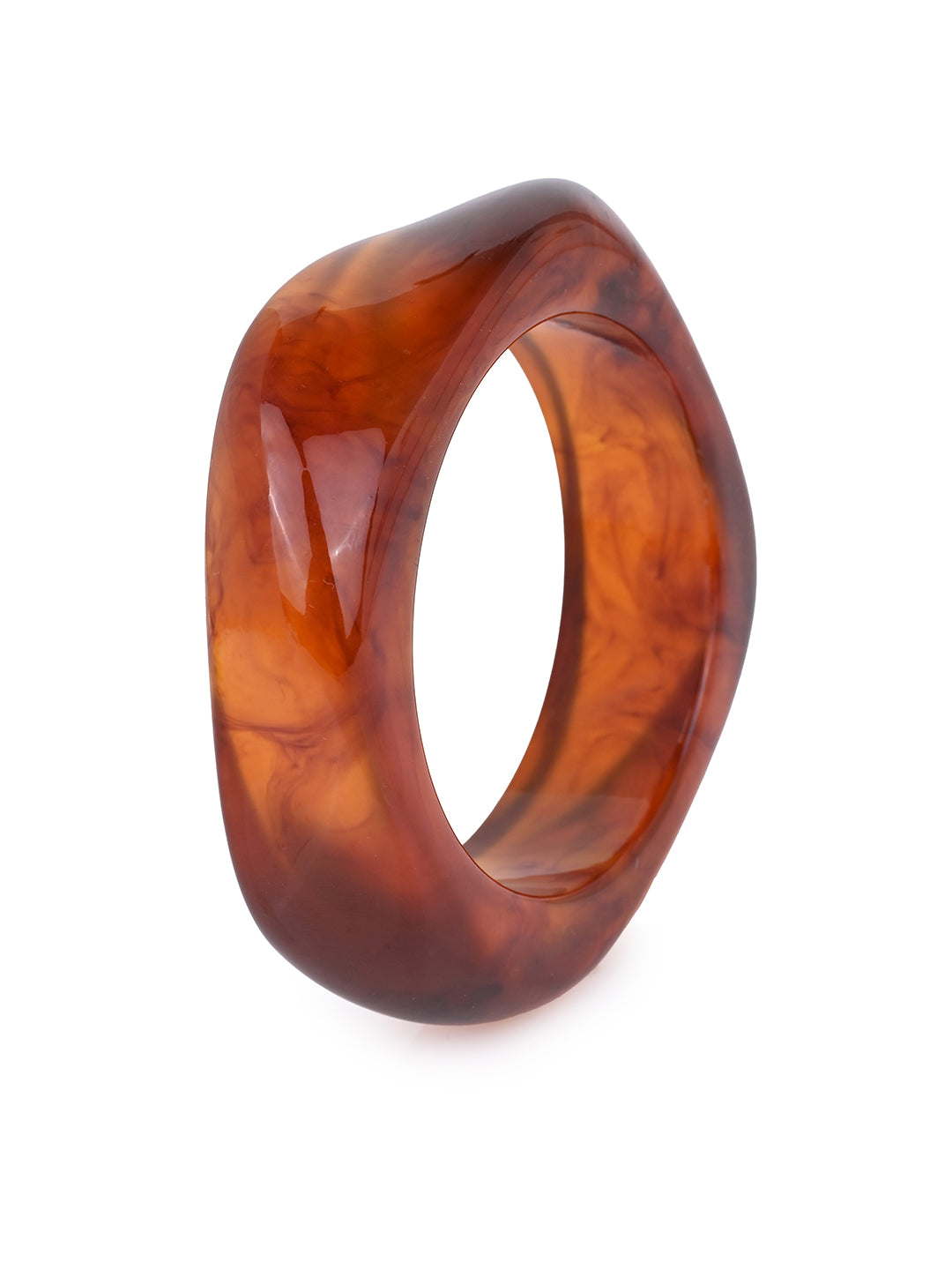 MAURYANA - Resin Crafted Retro Design Bangles Available in Red and Transparent Color Options
