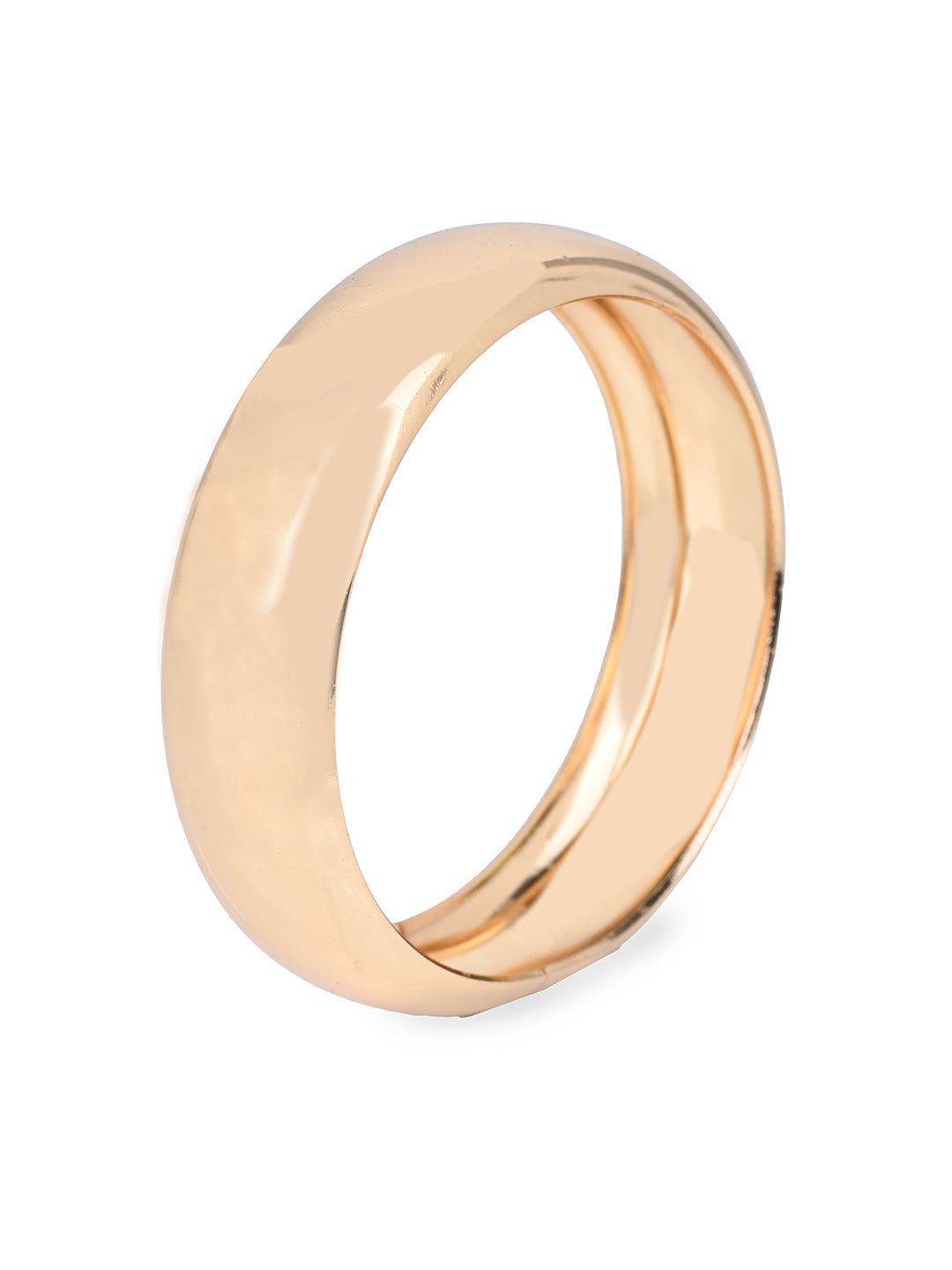 MAURYANA - Casual Elegant Simple Style Round Bangles available in Gold and Silver Color options - one size