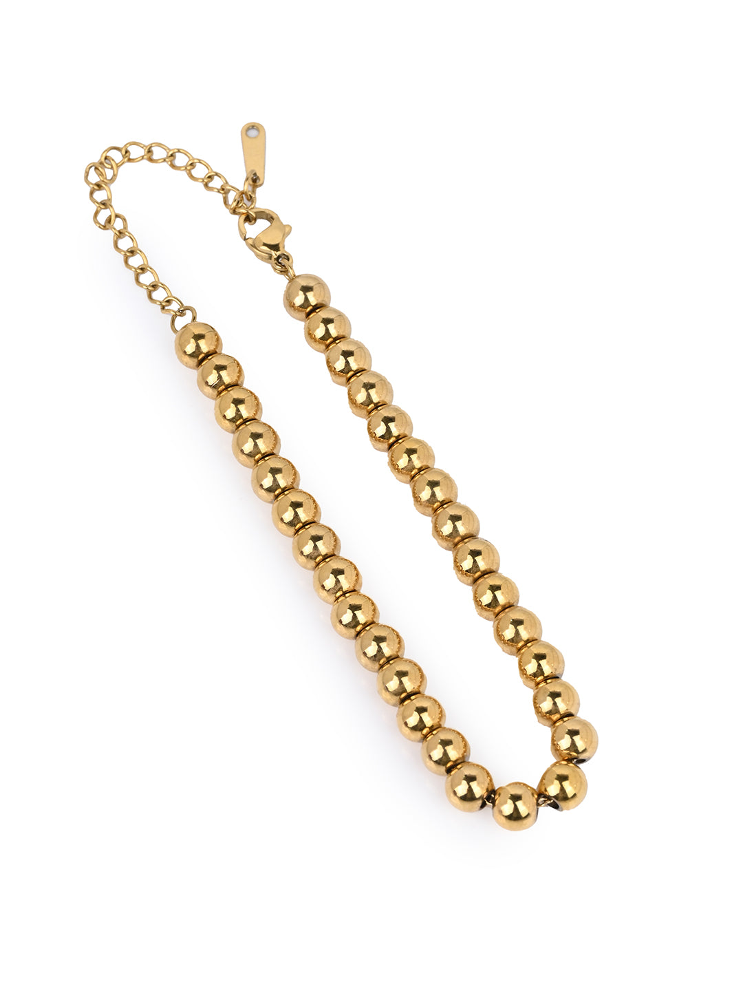 MAURYANA - Stainless Steel 18k Gold Plated Adjustable Open Bracelet