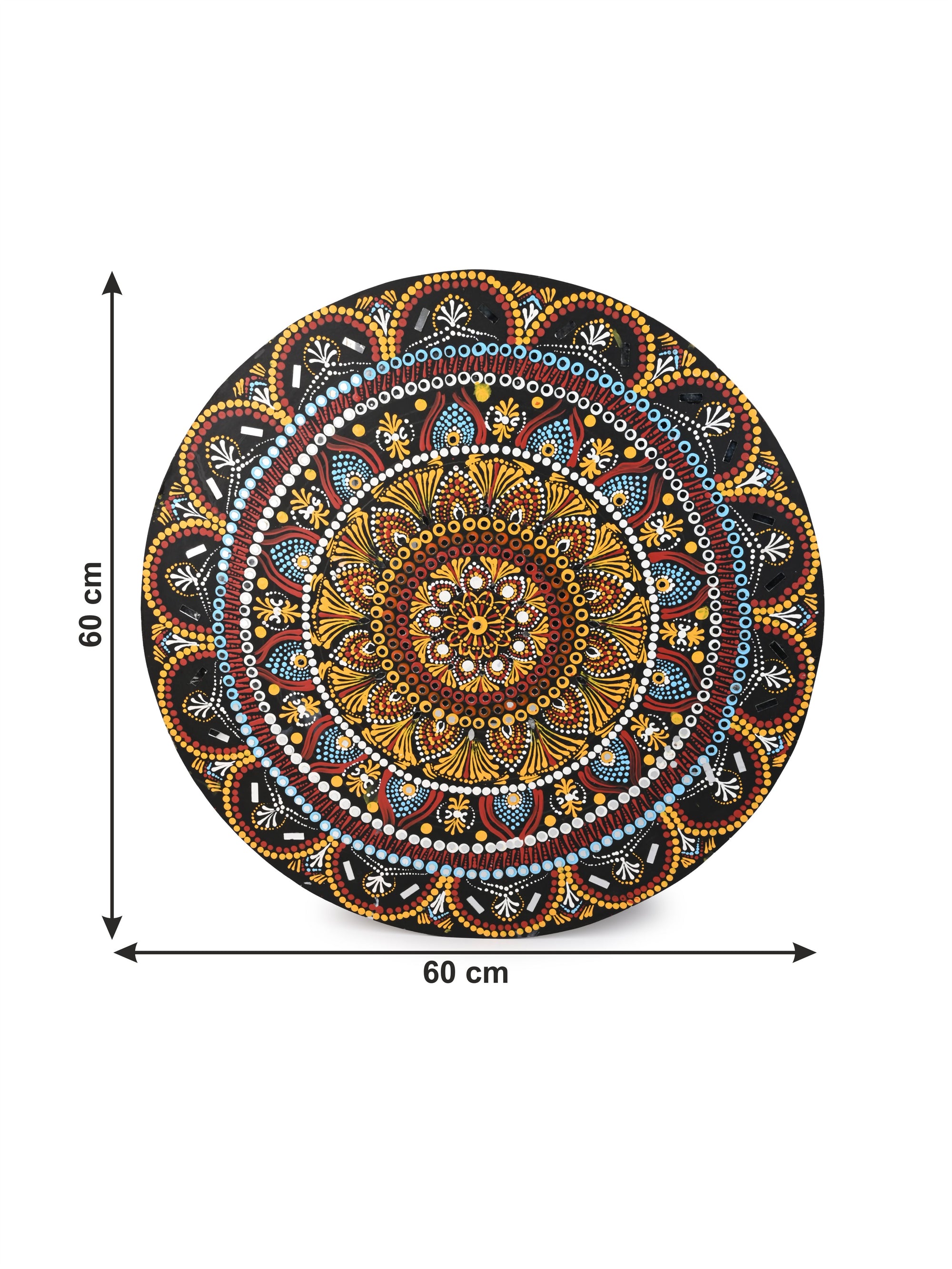 Big Size Mandala Art Wall Decor for Home Office Use - 24 inches diameter