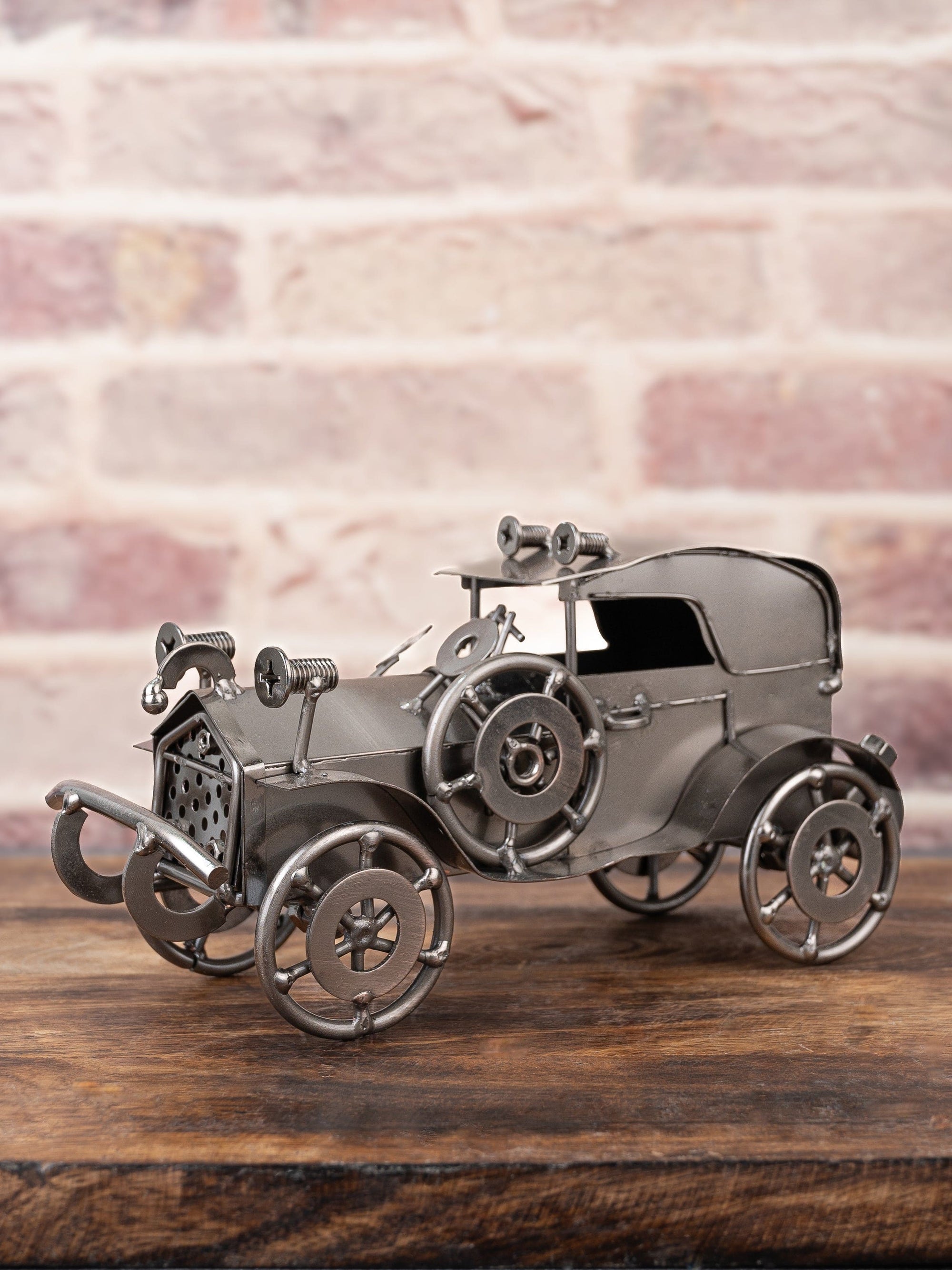 Miniature Replica of Vintage Car for Home Office Decor - 8 inches