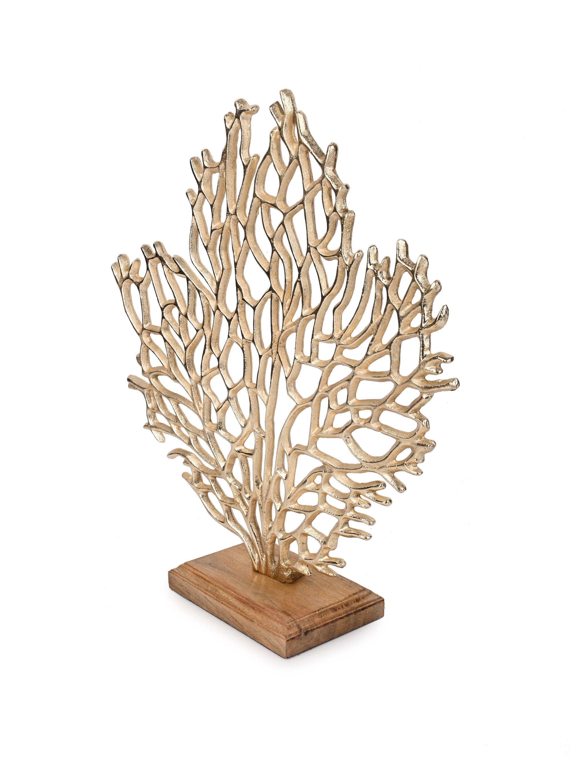 Abstract Design Metal Coral for Table Top Decor - 15 inches