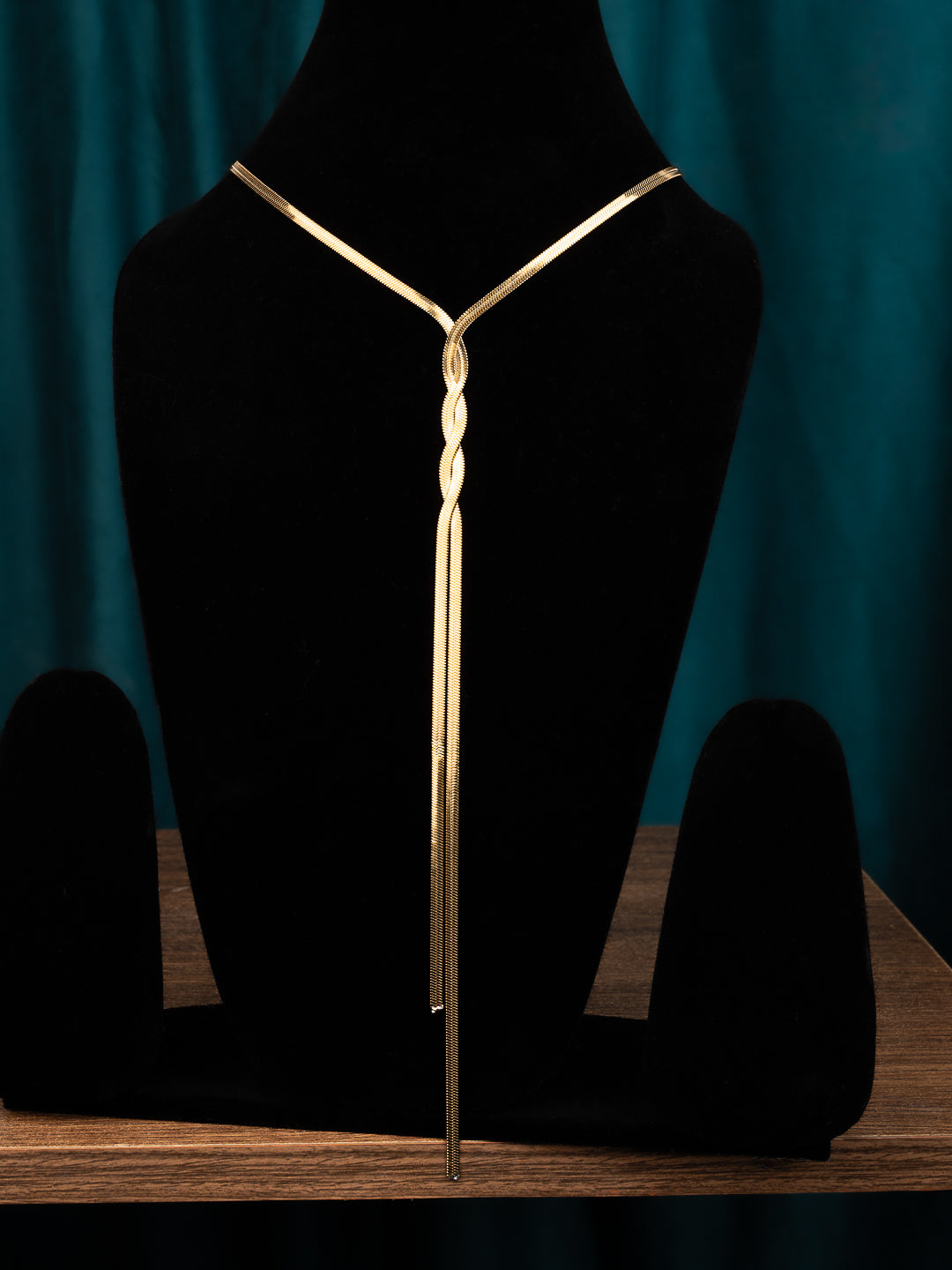 MAURYANA - Gold Plated Titanium Steel Elegant Simple Style Waterproof Non Tarnish Long Necklace