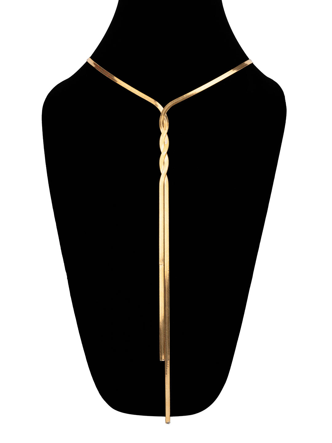 MAURYANA - Gold Plated Titanium Steel Elegant Simple Style Waterproof Non Tarnish Long Necklace