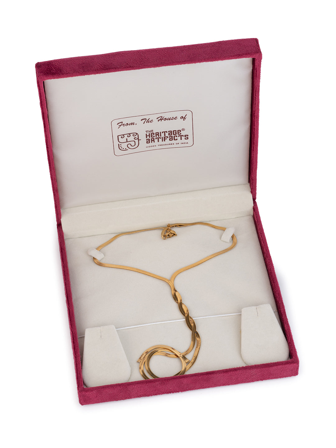 MAURYANA - Gold Plated Titanium Steel Elegant Simple Style Waterproof Non Tarnish Long Necklace