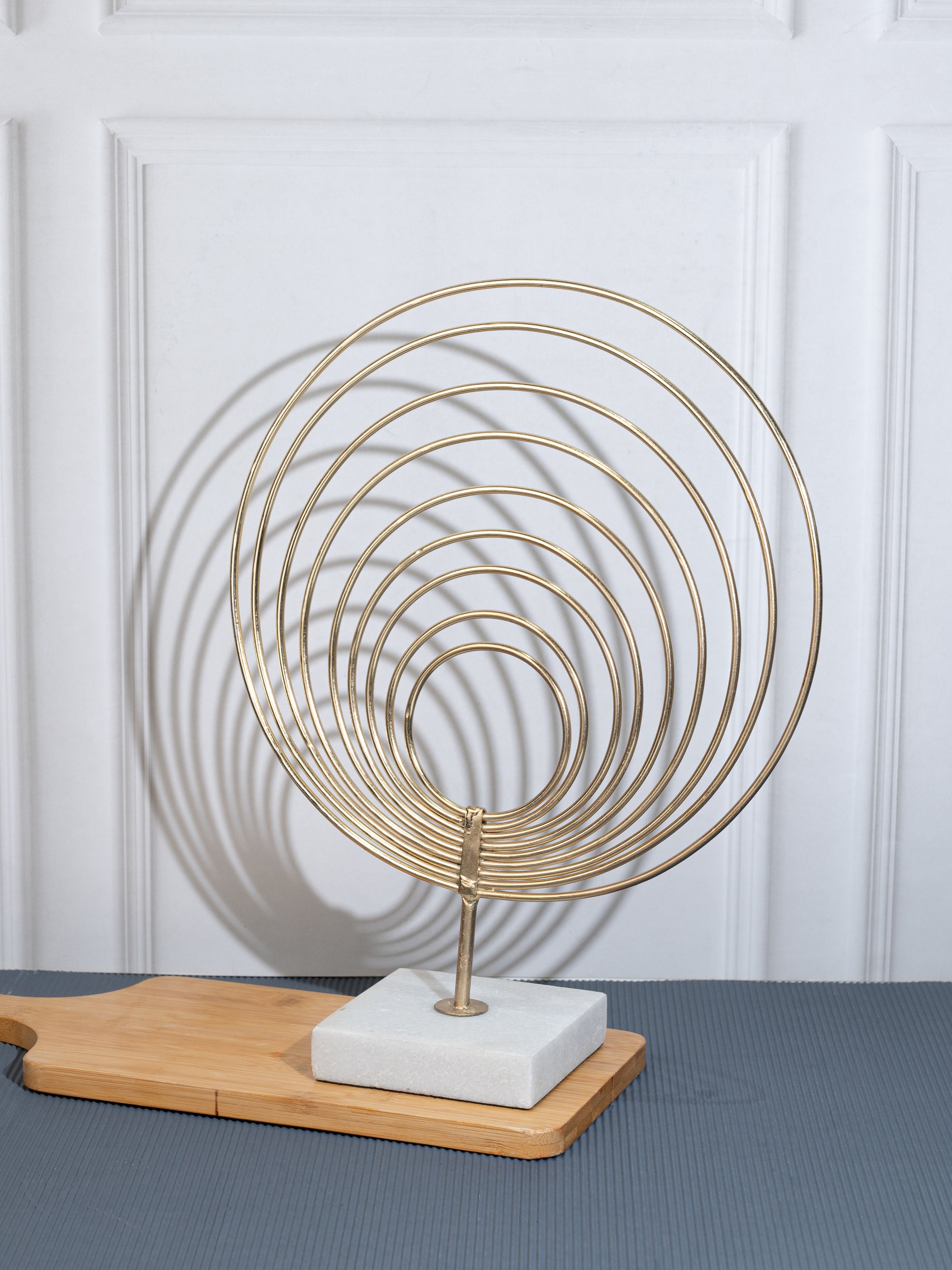 Metal Wire Spiral Decor for Home Office Table Top Use - 12 inches