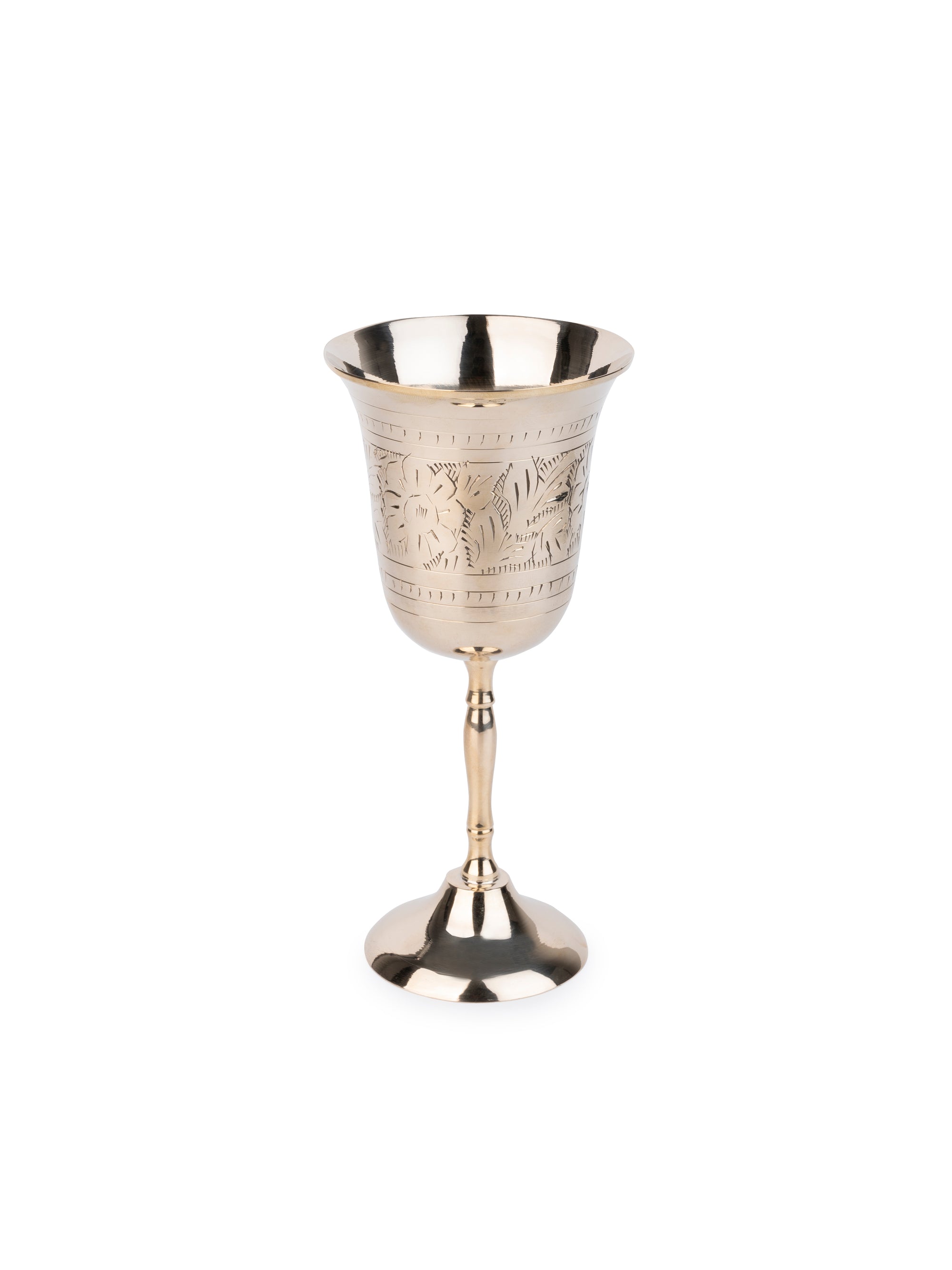 Elegant and Stylish Brass Crafted Cocktail / Wine / Beverage Glass