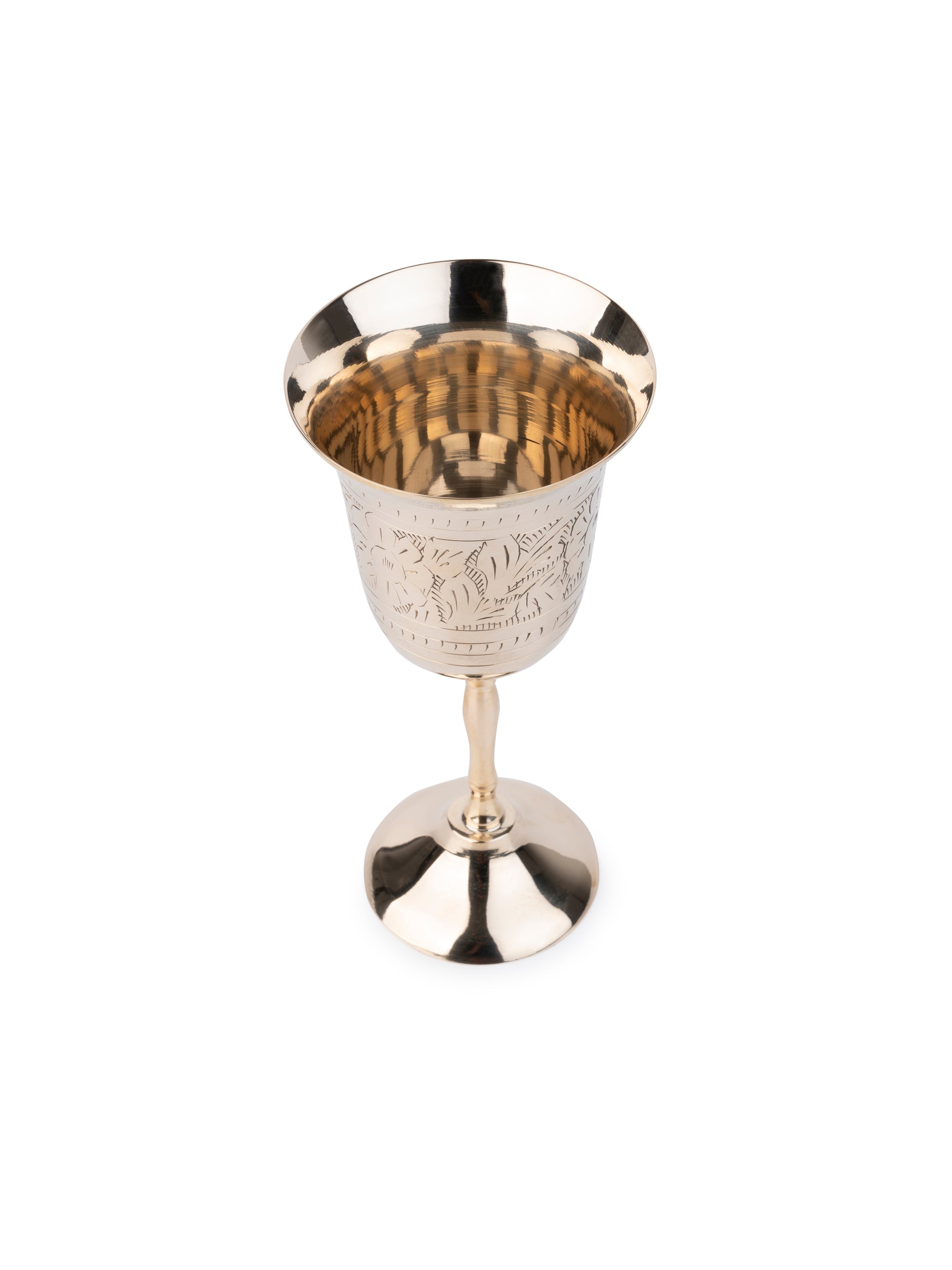 Elegant and Stylish Brass Crafted Cocktail / Wine / Beverage Glass