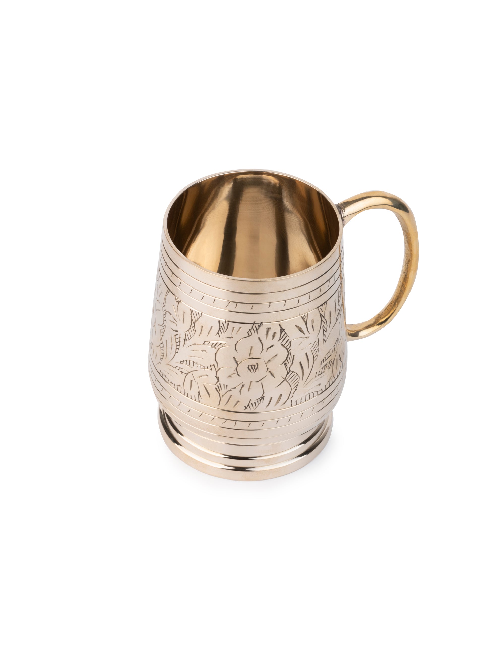 Fine Quality Brass Mug for Serving Tea / Coffee / Beer - Home and Office use