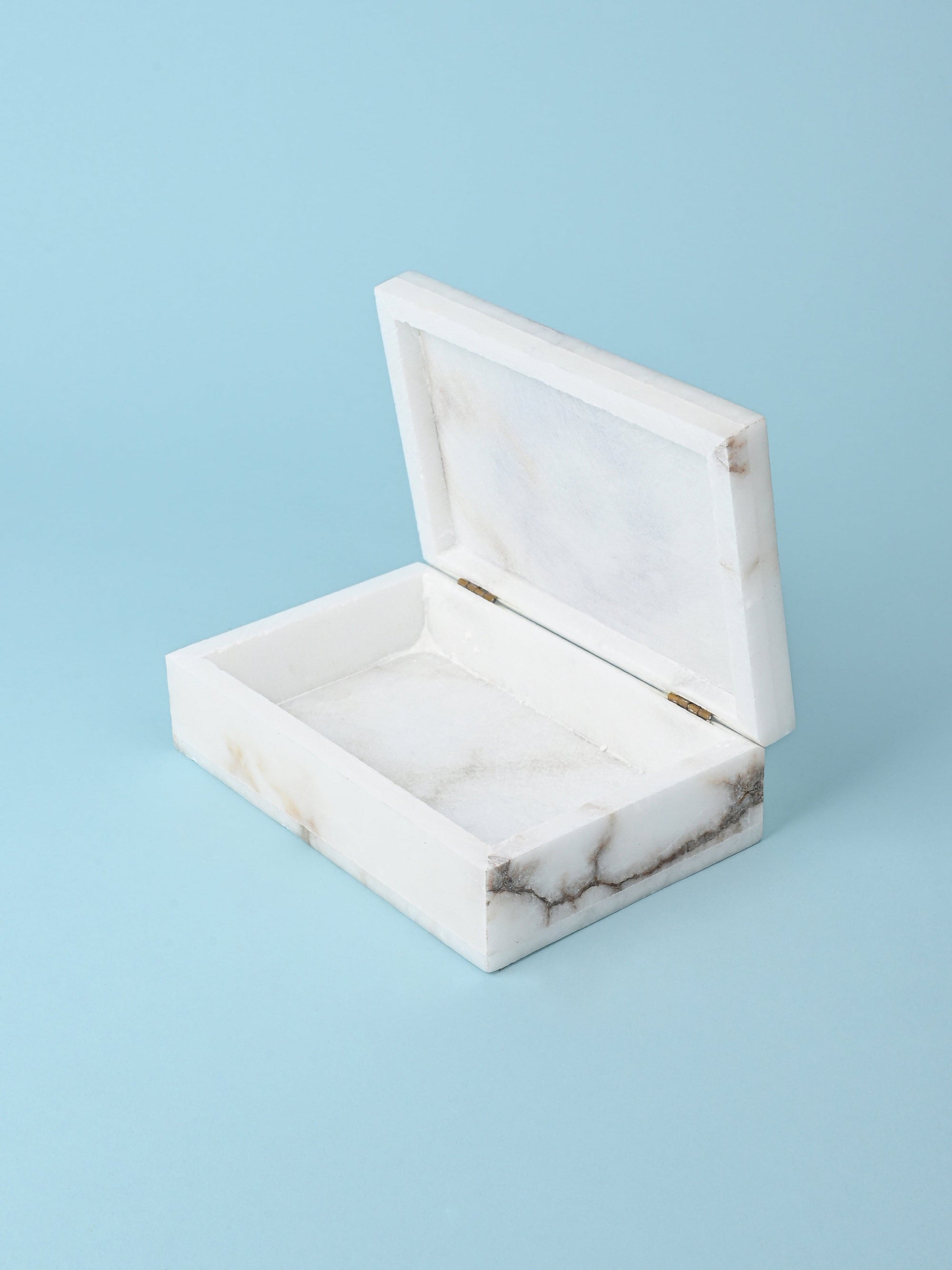 White Marble Printed Multipurpose Storage Box