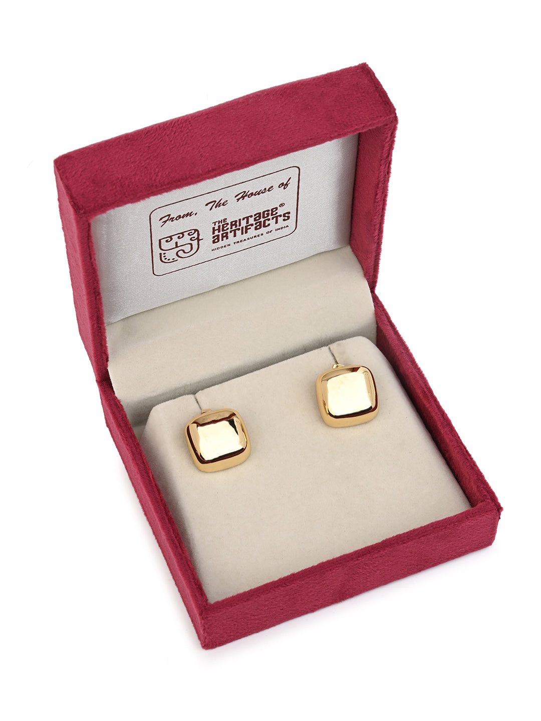 MAURYANA - Titanium Steel 18k Gold Plated Non Tarnish Ear studs