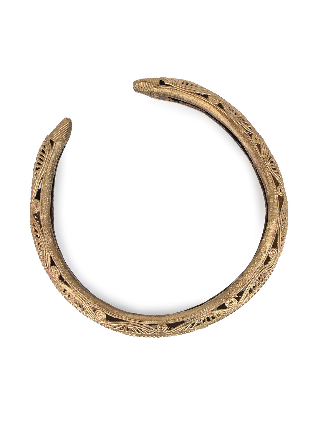 MAURYANA - Dokra craft hasuli choker tribal necklace - one size