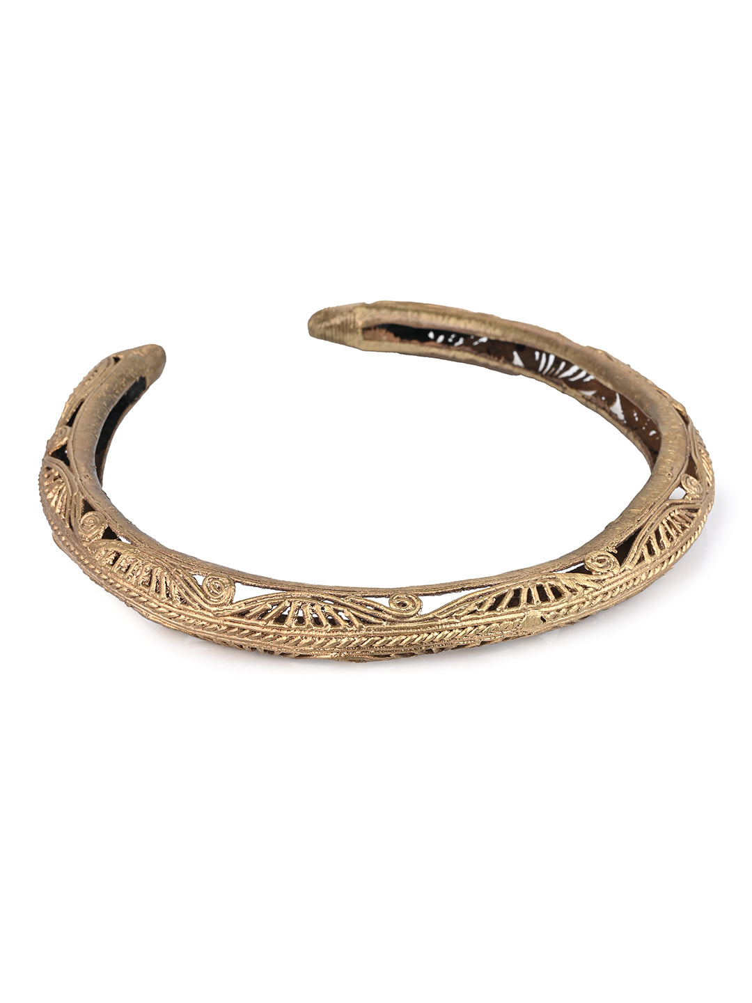 MAURYANA - Dokra craft hasuli choker tribal necklace - one size
