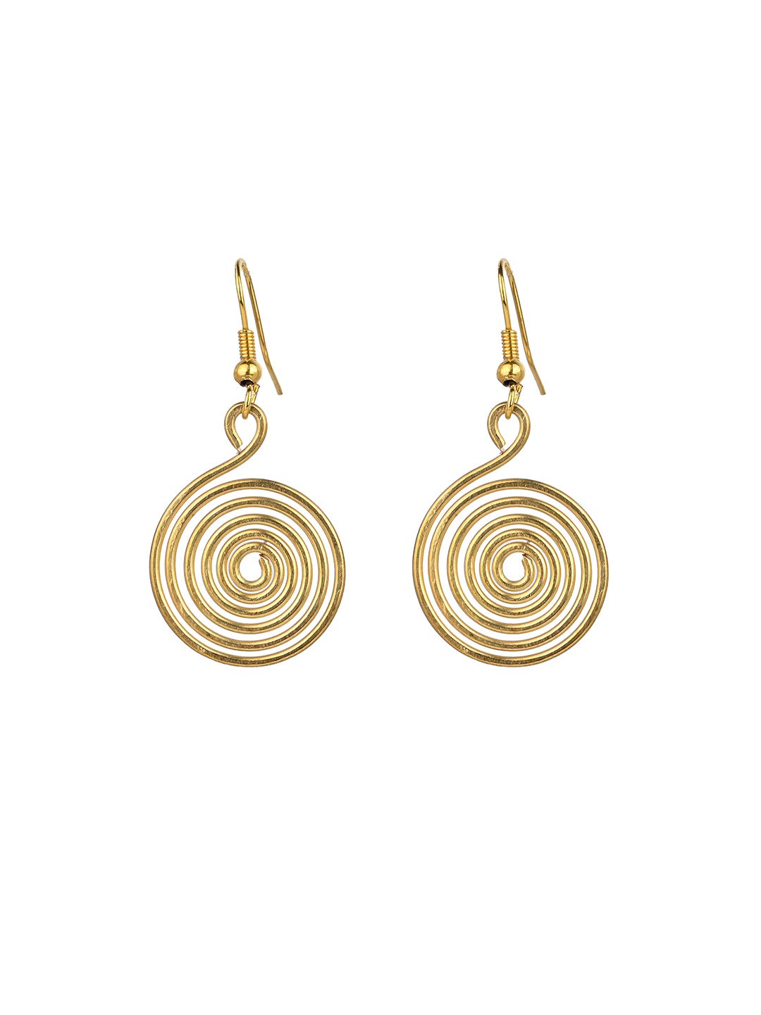 MAURYANA - Dokra craft wired design 2 pendant necklace set with earrings - adjustable length
