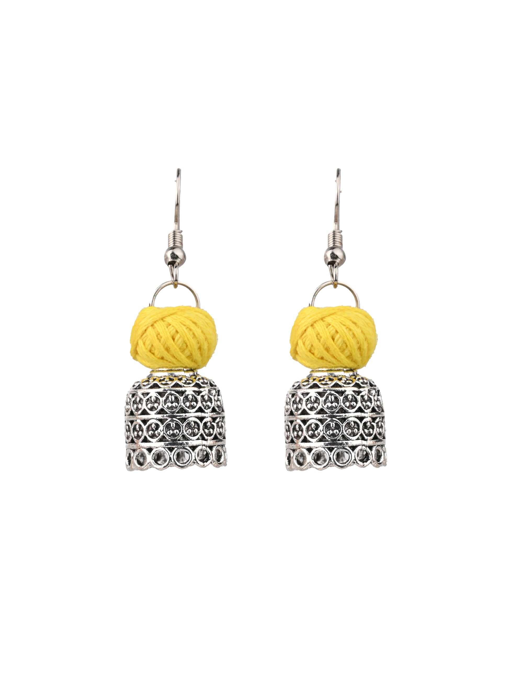 MAURYANA - Fabric lace with metal medallion pendant necklace set with earrings - adjustable length