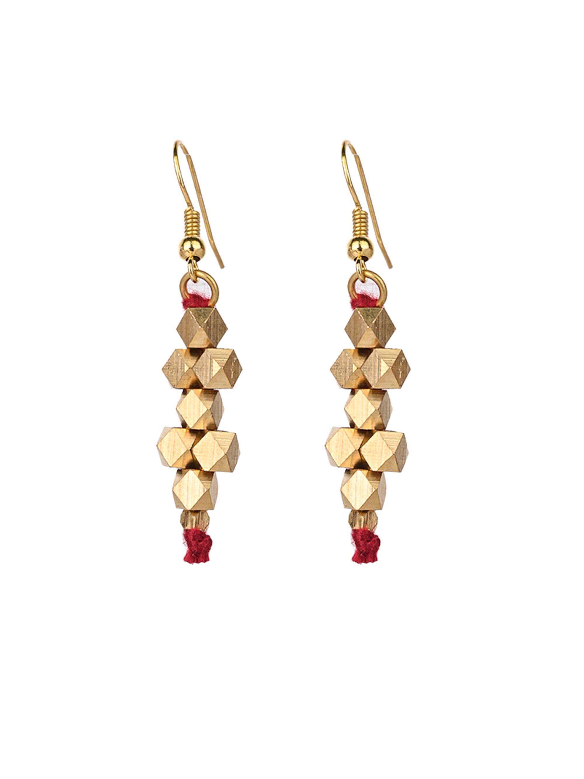 MAURYANA - Dokra craft beaded necklace set with earrings - adjustable size