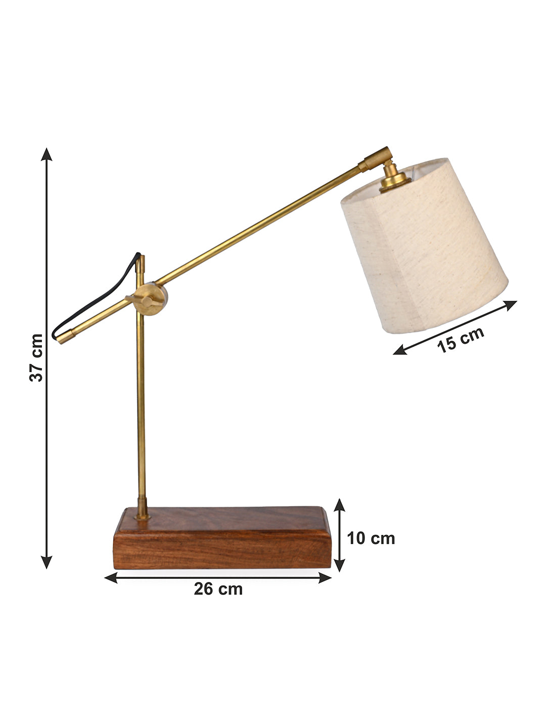 Focus height adjustable reading lamp / desk lamp