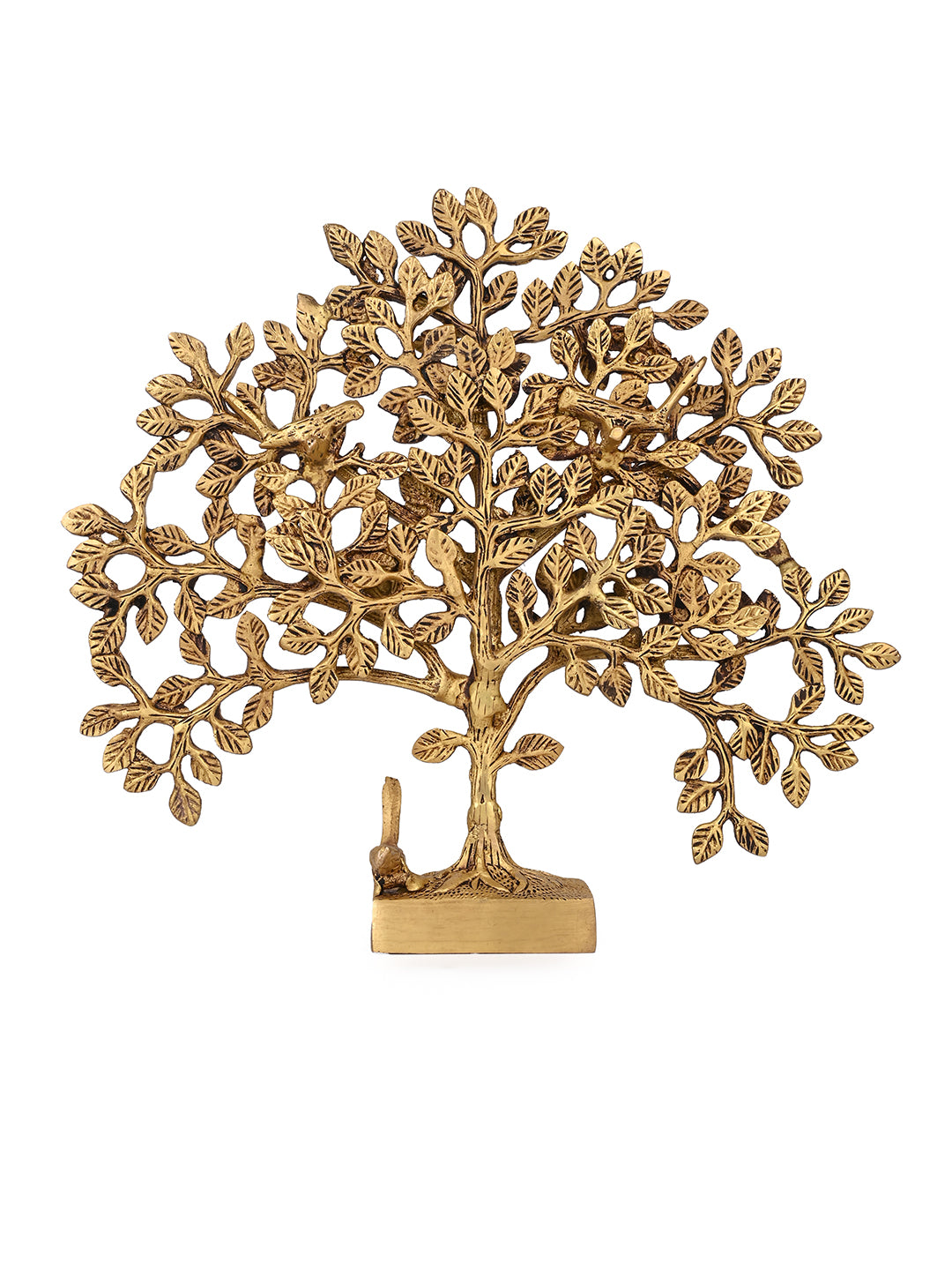 Brass crafted Tree of Life, Kalpavriksha home decor - 12 inches