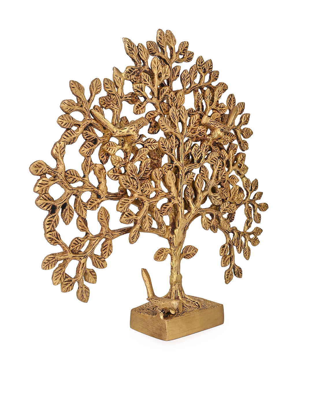 Brass crafted Tree of Life, Kalpavriksha home decor - 12 inches