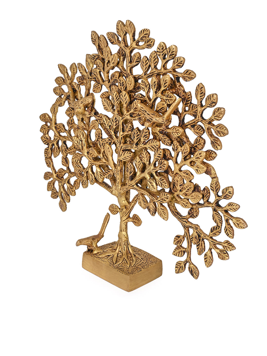 Brass crafted Tree of Life, Kalpavriksha home decor - 12 inches