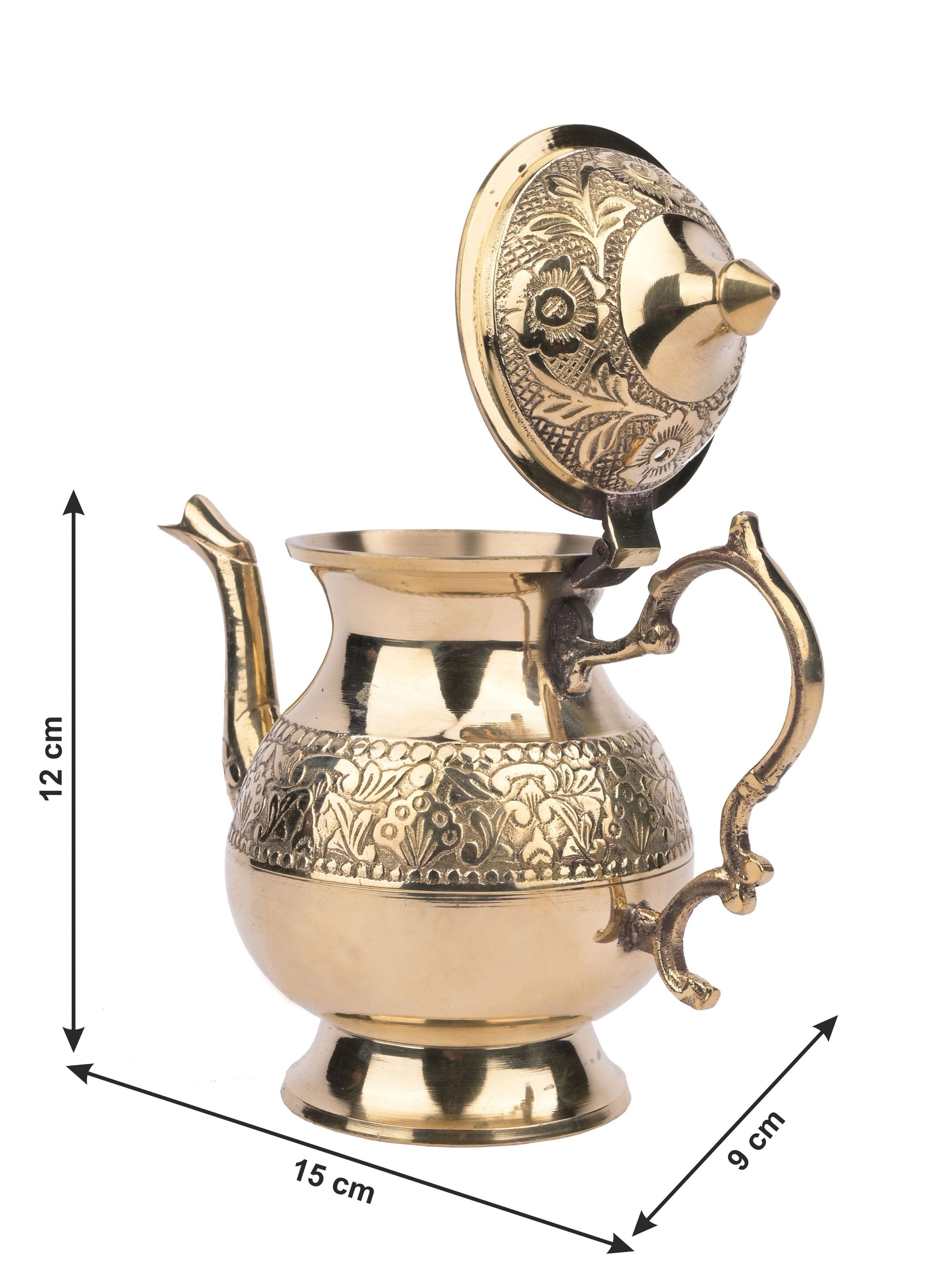 Brass Crafted King Kettle with Lid - 6 inches