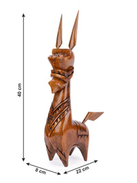 Wooden Handmade Traditional Horse famous worldwide as Terracotta Horse - 16 inches height - The Heritage Artifacts