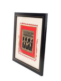 Dokra Art Square Shaped Wall Decor Frame - 14x14 inches - The Heritage Artifacts