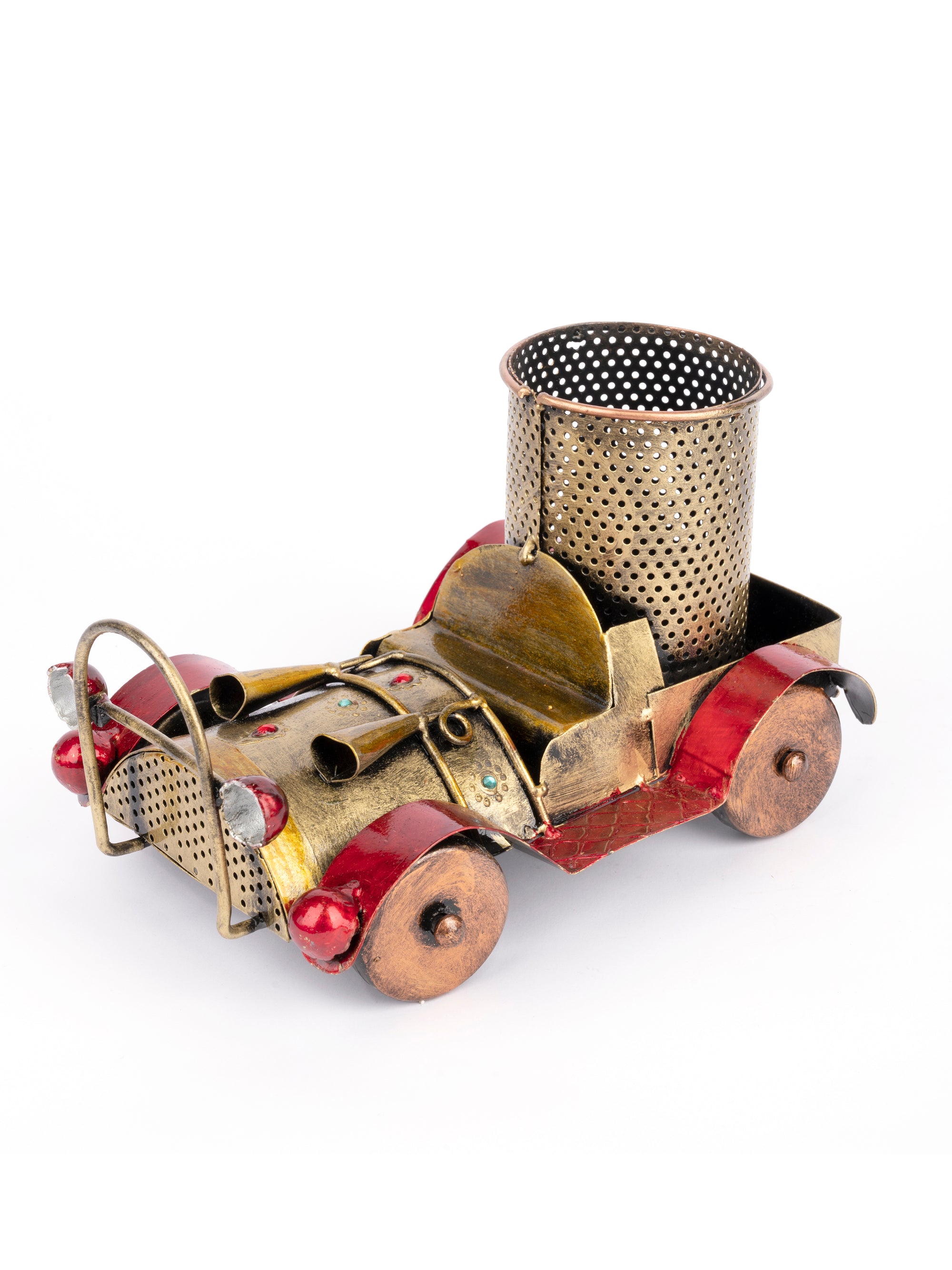 Metal made Vintage Look Car Pen / Pencil Holder for Desktop display - The Heritage Artifacts