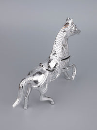 Zinc Metal Handcrafted Running Horse Decorative Showpiece - 7 inches height - The Heritage Artifacts