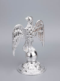 Zinc Metal Handcrafted Eagle Decorative Showpiece - 10 inches height - The Heritage Artifacts