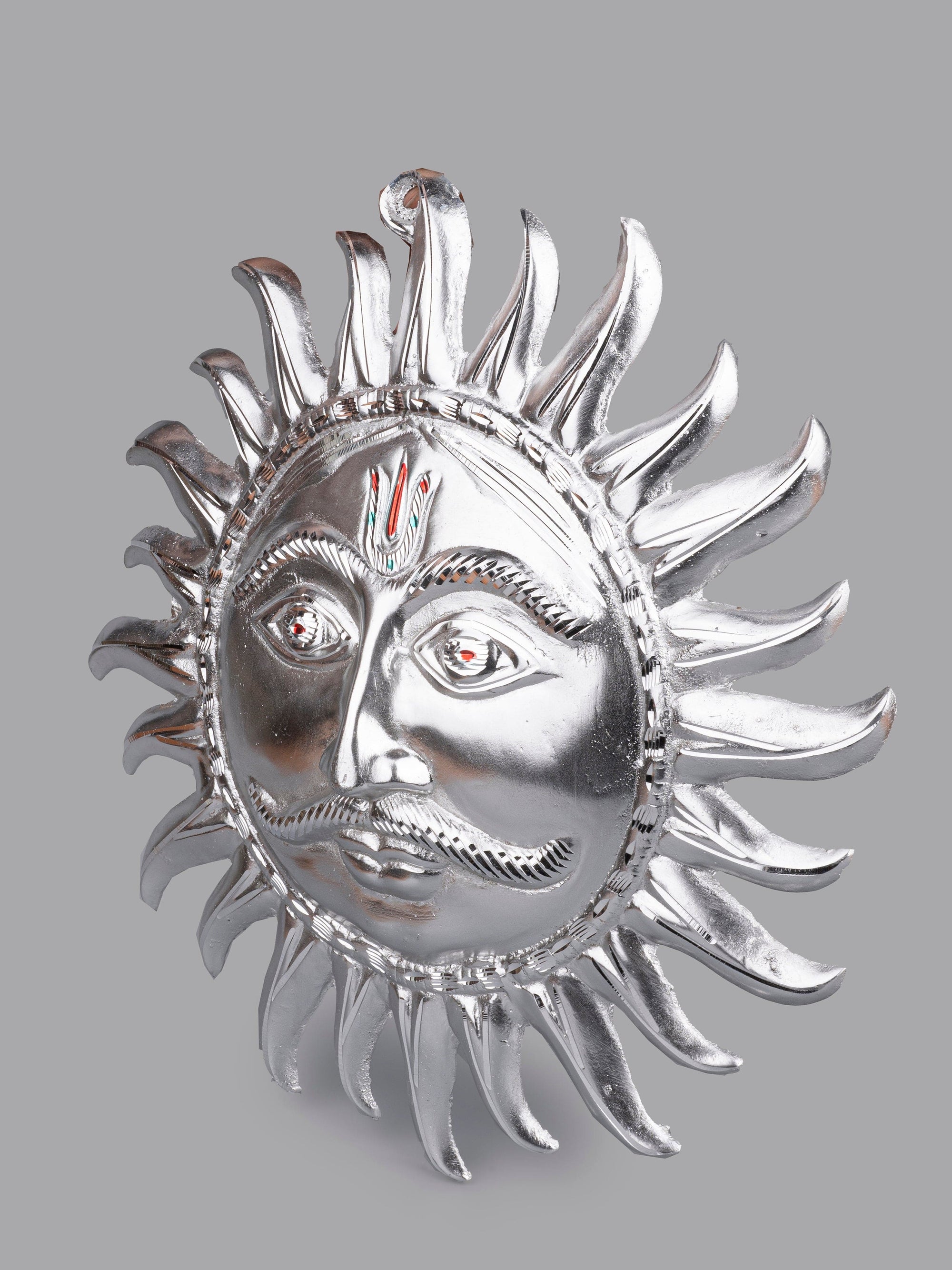 Zinc Metal Handcrafted Hanging Sun Face statue - 14 inches Diameter - The Heritage Artifacts