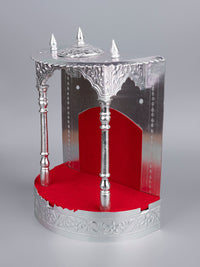 Wall Mounted Mandir / Temple made of Durable Aluminium sheet - 12 inches height - The Heritage Artifacts