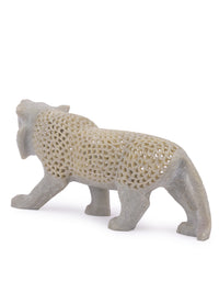 Fierce Lioness statue hand crafted from Paleva stone - The Heritage Artifacts