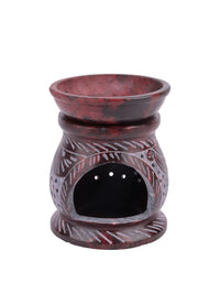 Diffuser / burner crafted in stone - small size - Red - The Heritage Artifacts