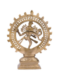 Dancing Shiva, Nataraj Statue made of Brass - 12 inches height - The Heritage Artifacts