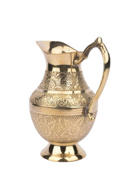 Brass Crafted Water Jug / Pitcher - 1000 ml capacity - The Heritage Artifacts