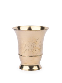 Hand crafted Small Brass Glass / Tumbler - 100 ml - The Heritage Artifacts